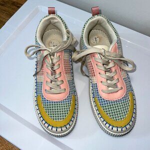 Nicole Miller, multi color sneaker, size 9